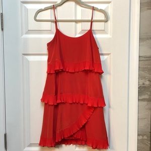 BCBG red dress.
